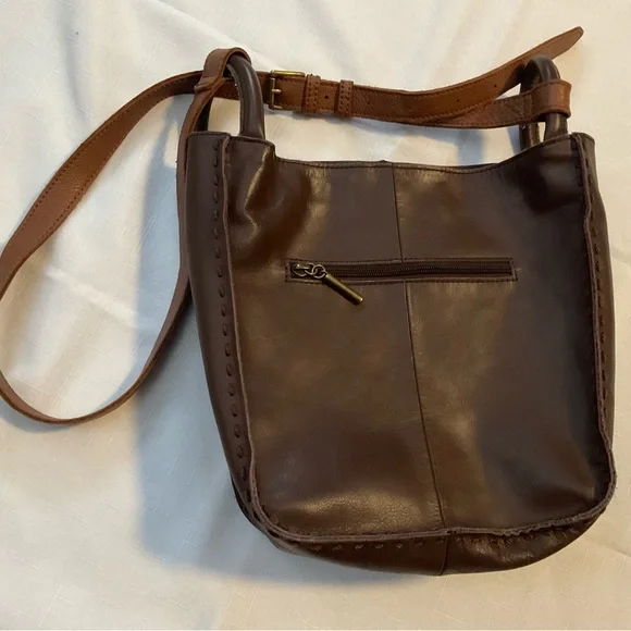 The Sak Rich Brown Los Feliz Leather Shoulder Bag NWOT - Picture 4 of 6